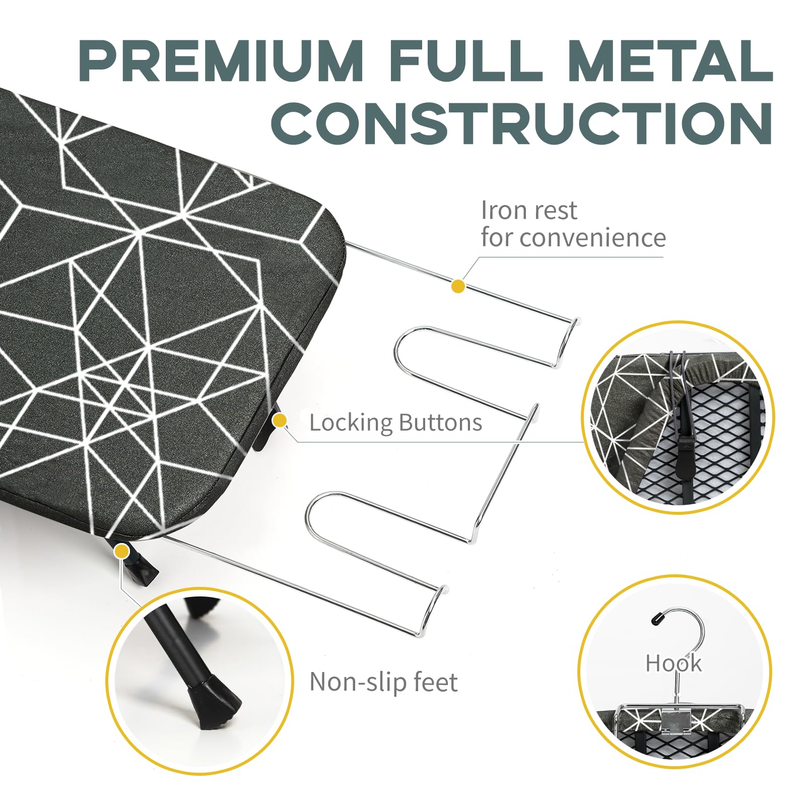 Small Ironing Board Tabletop Foldable