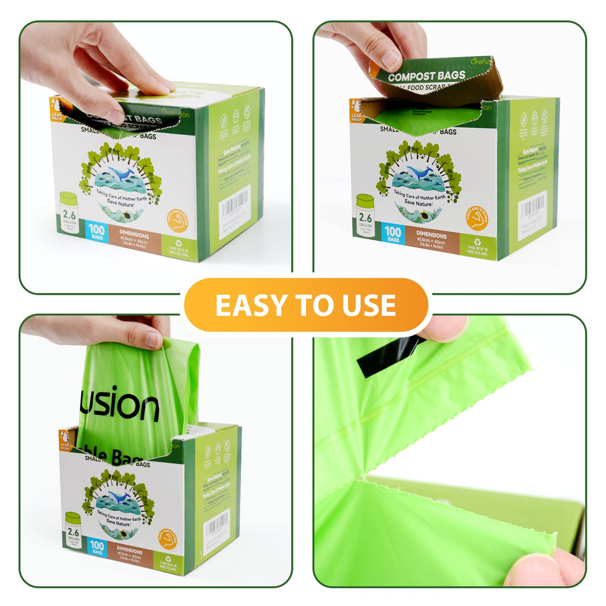 Compostable Bags (50 Count)