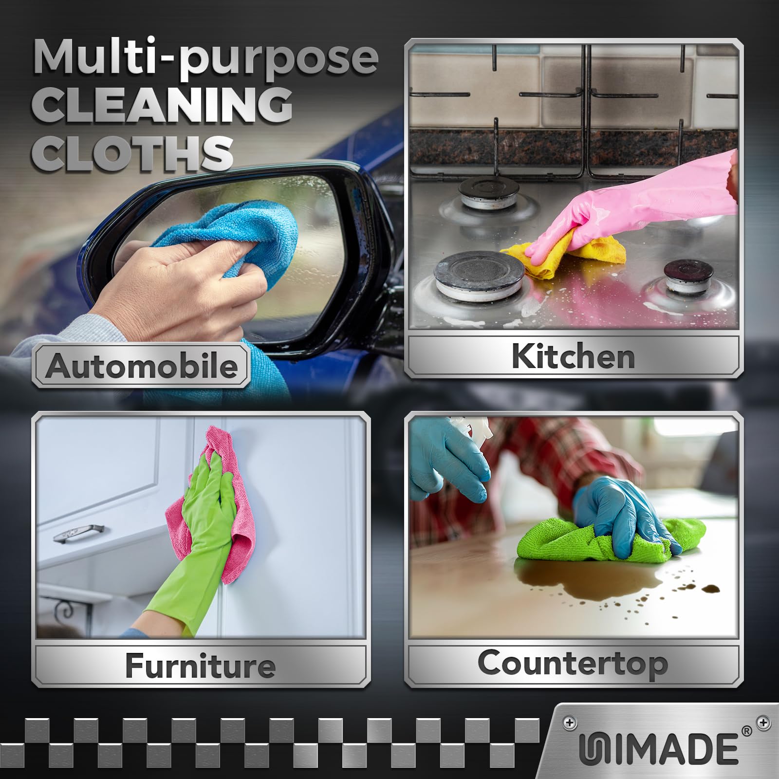 Microfiber Cleaning Cloth (800 Count)