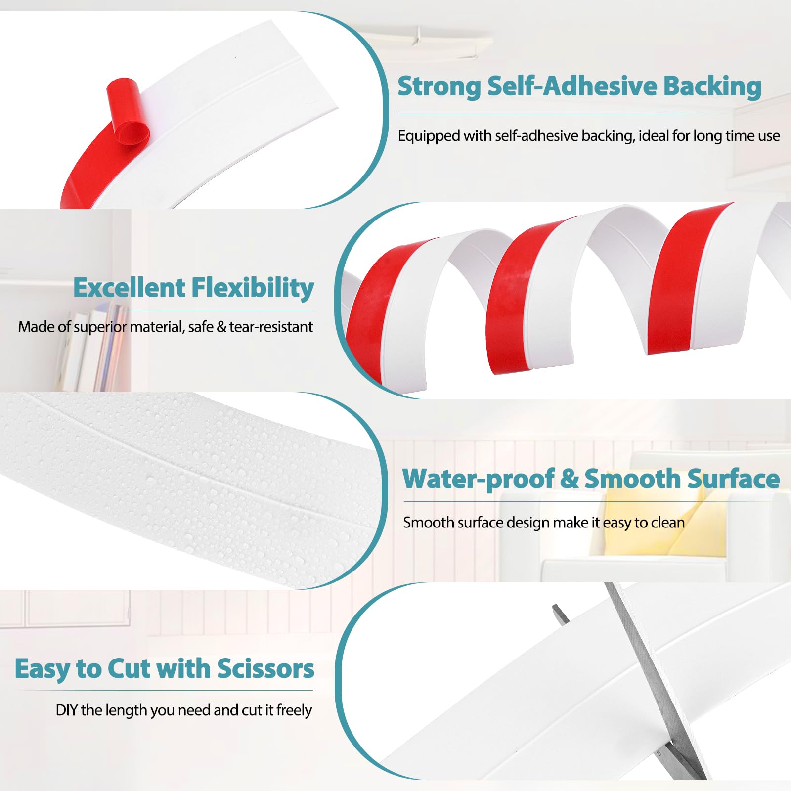 Weather Stripping Door Draft Stopper Self Adhesive