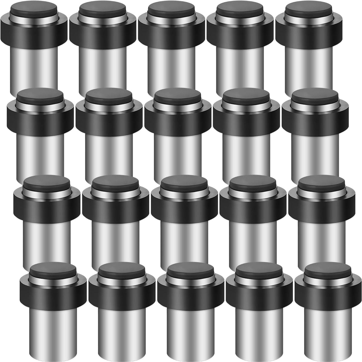 20 Pcs Floor Mounted Door Stopper Stainless Steel (20 Count)