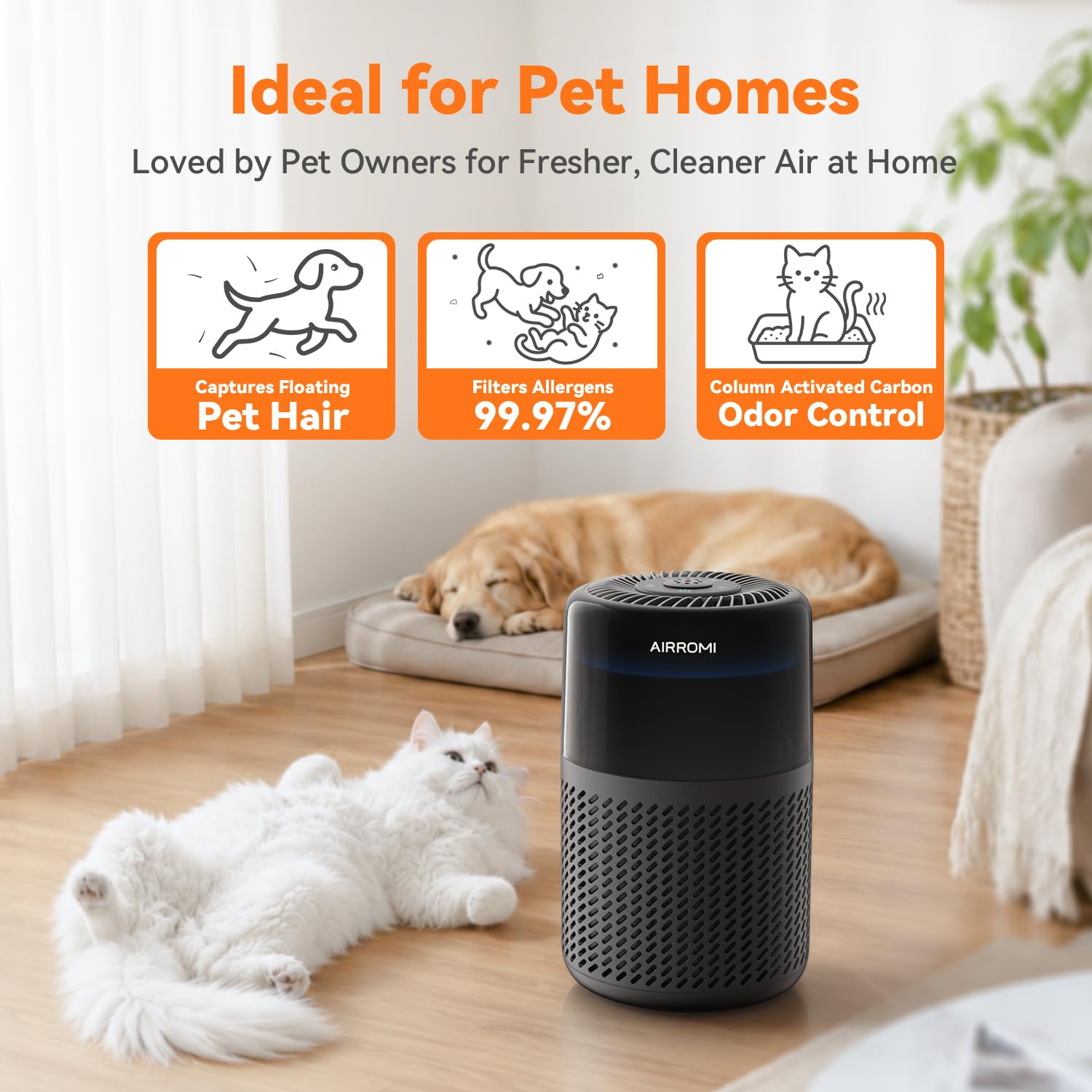 HEPA Air Purifier for Bedroom&Home