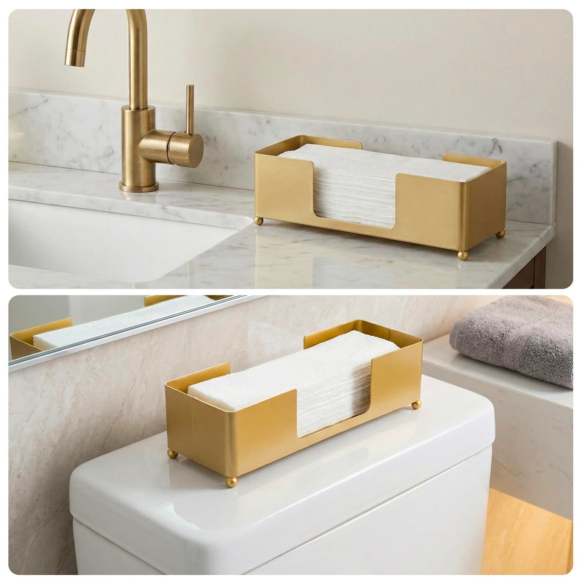 Gold Paper Towel Holder