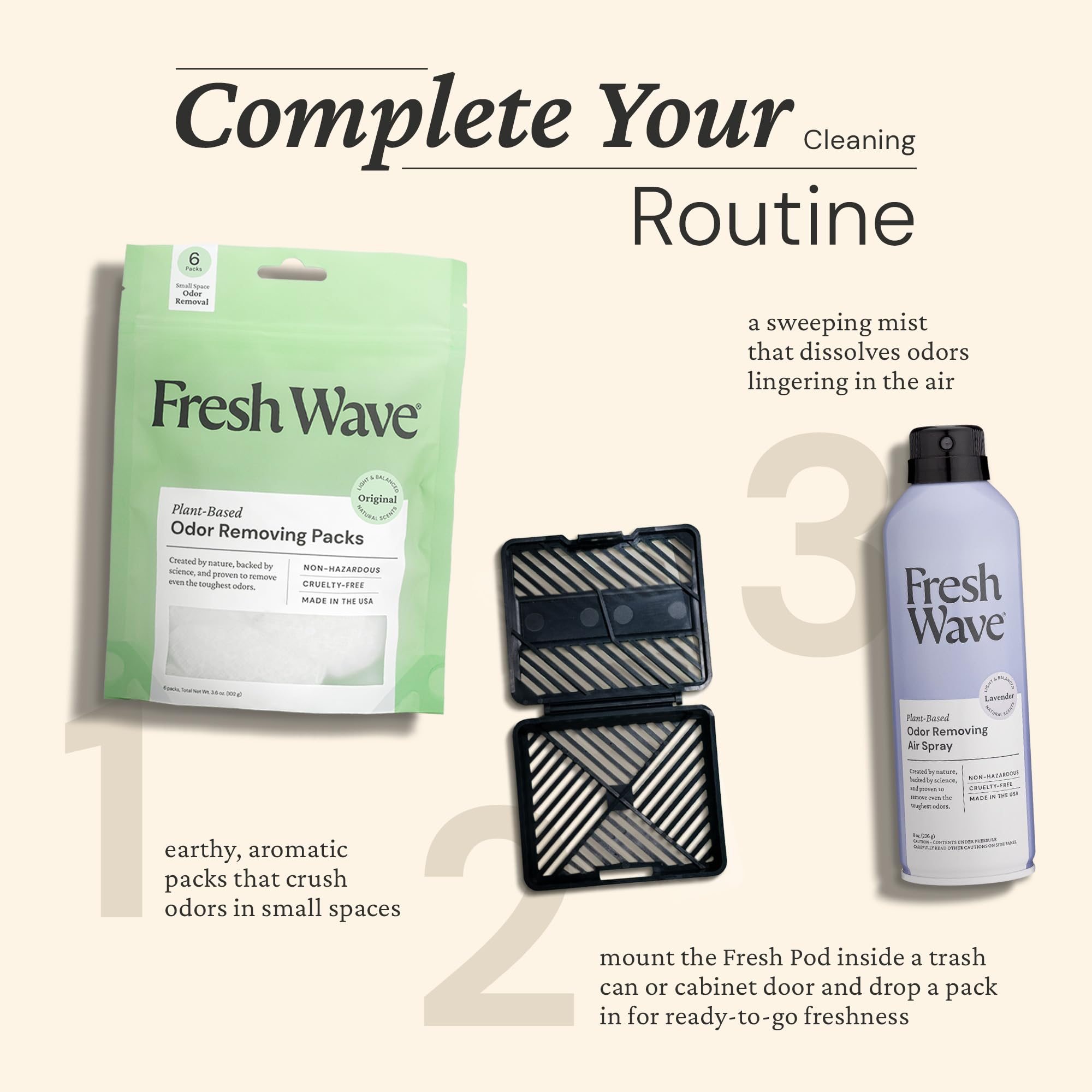 Odor Eliminating Packs (6 Count)