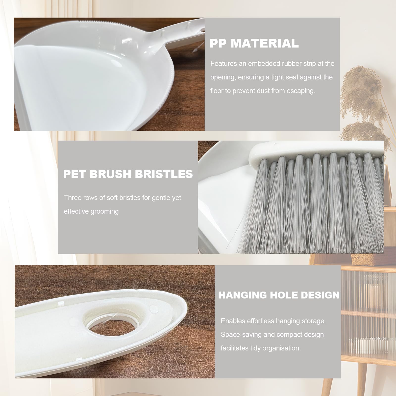 Mini Broom and Dustpan Set Small Dust pan & Brush Set Portable Cleaning Tools for Home Office RV Camping Learning