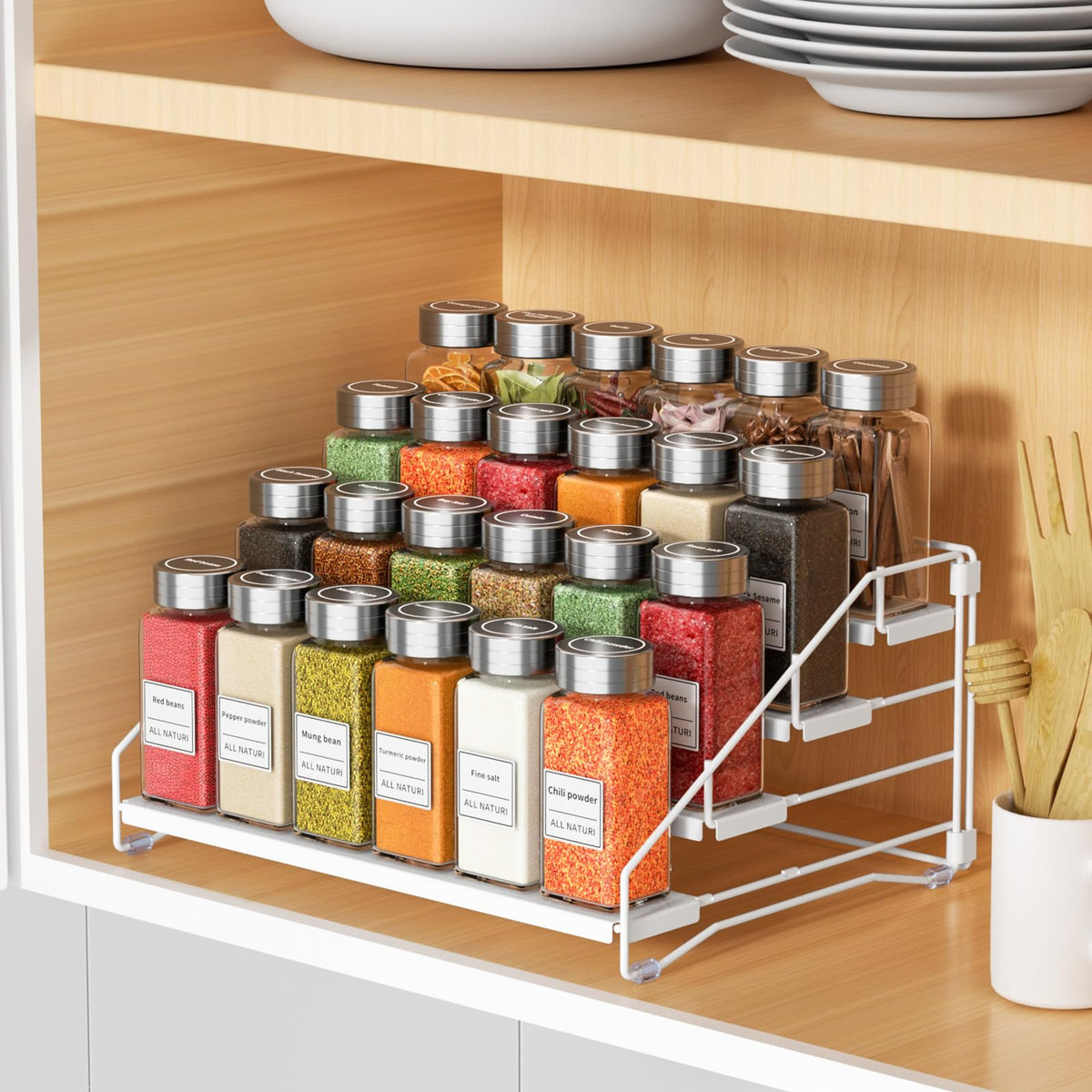 Spice Rack Organizer for Cabinet