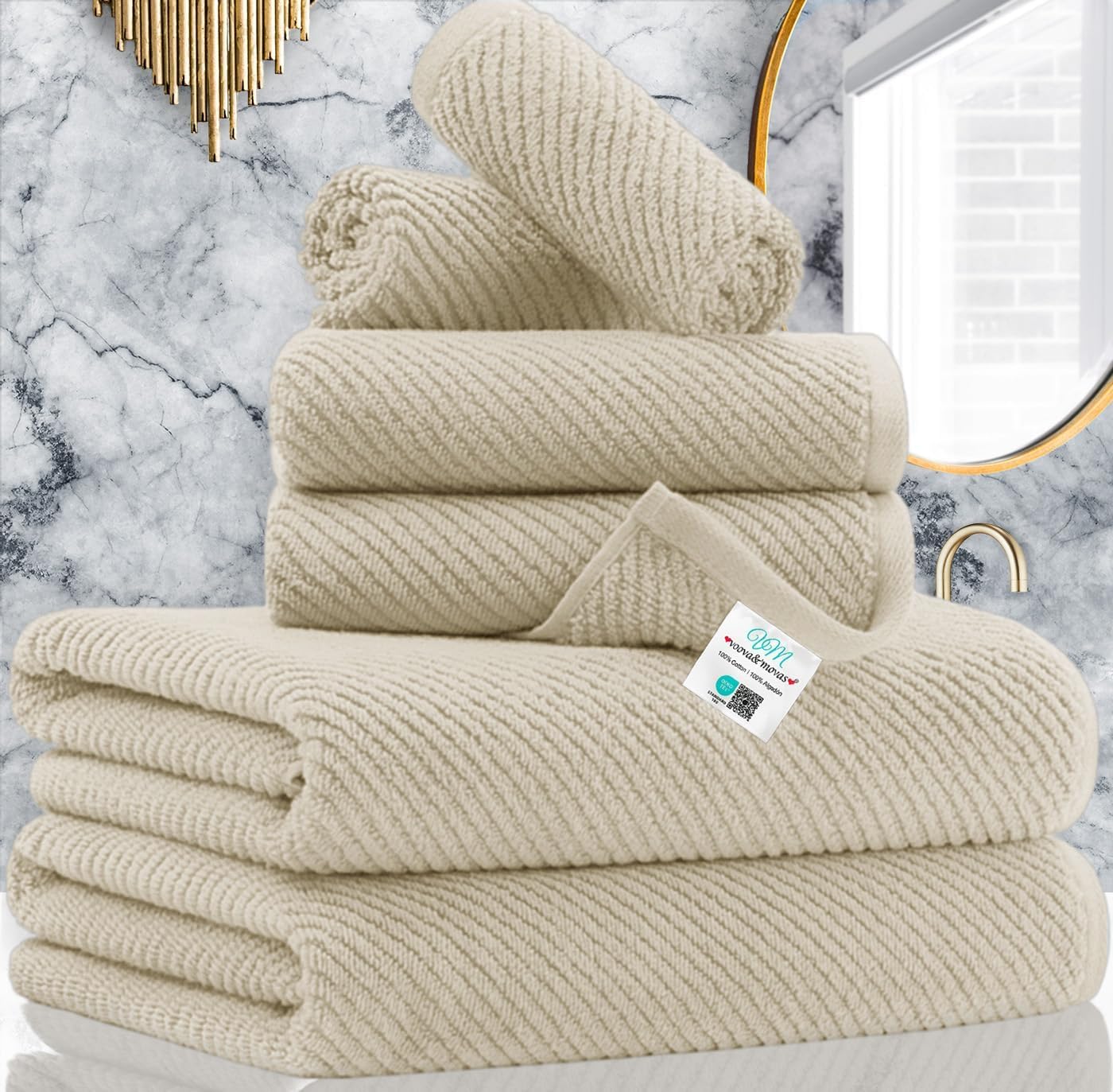 6PC Towel Set (6 Count)