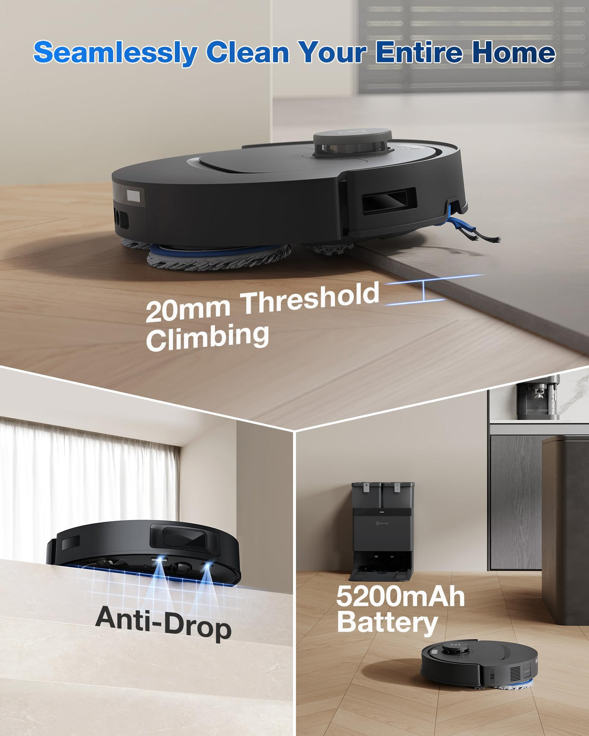 DEEBOT T30C Robot Vacuum and Mop