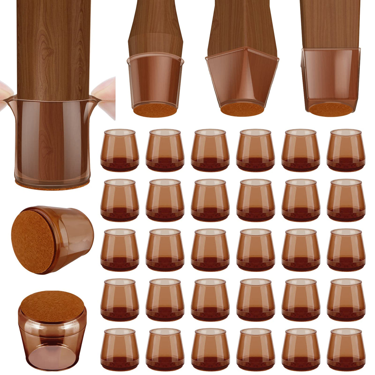 Silicone Chair Leg Floor Protectors