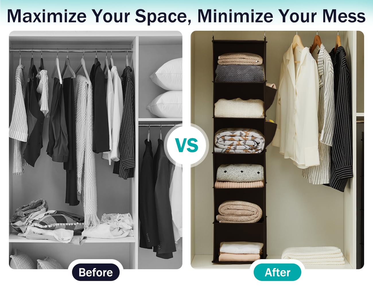 Hanging Closet Organizer and Storage