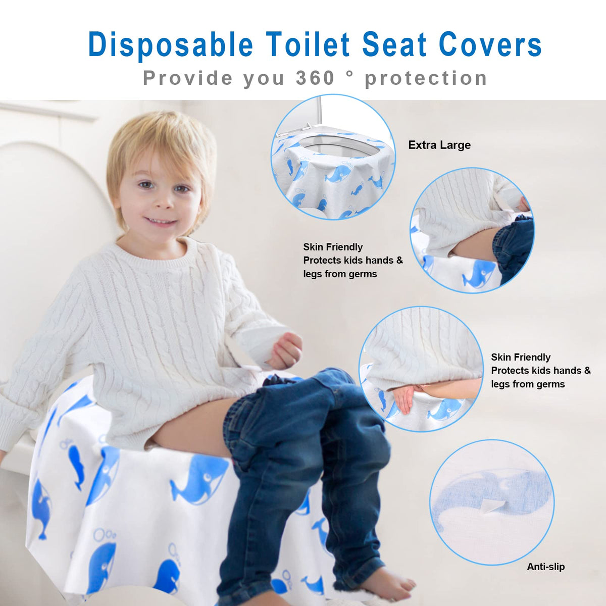 20 Pack Toilet Seat Covers Disposable