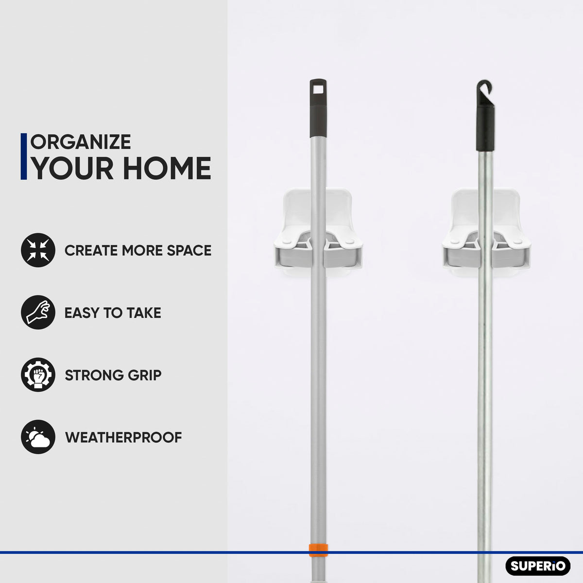 Mop and Broom Holder (12.99 Count)