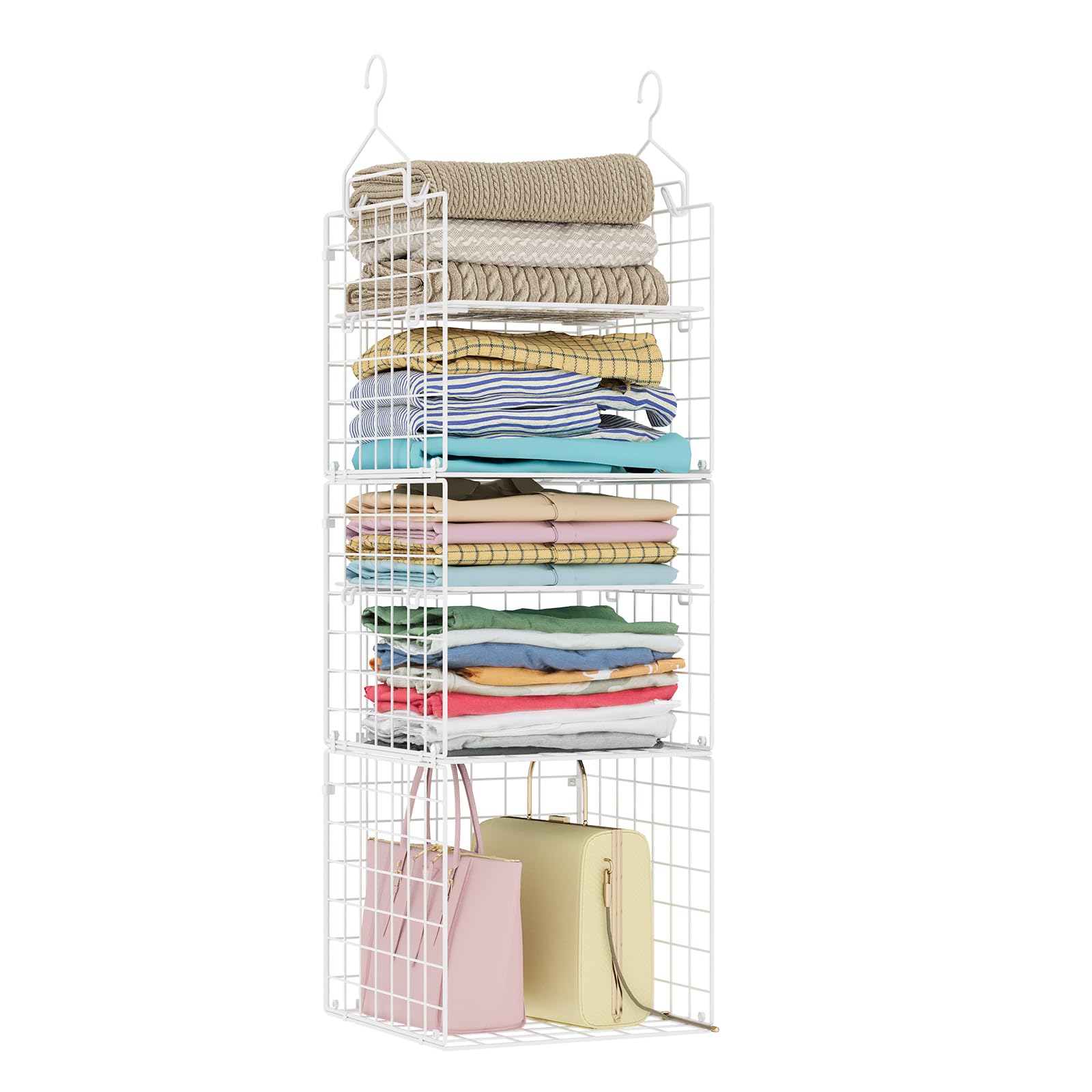 Closet Hanging Organizer and Storage (5 Count)