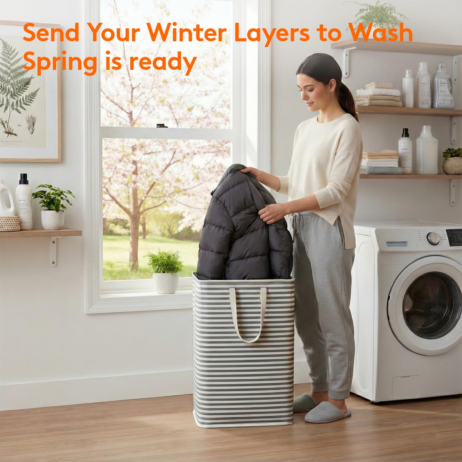 2 Pack Laundry Basket 80L Each (2 Count)