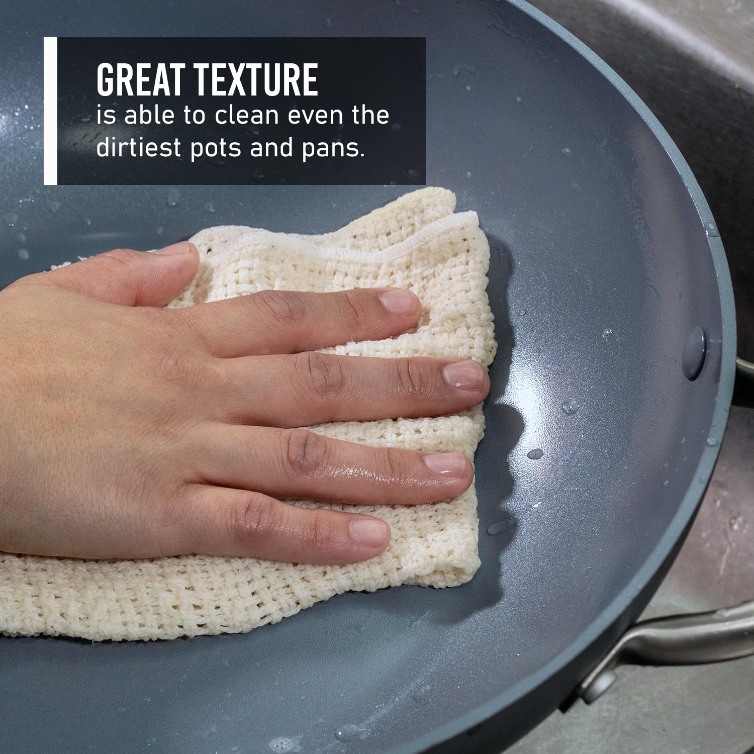 Old Fashion 100% Cotton Dishcloths (4 Count)