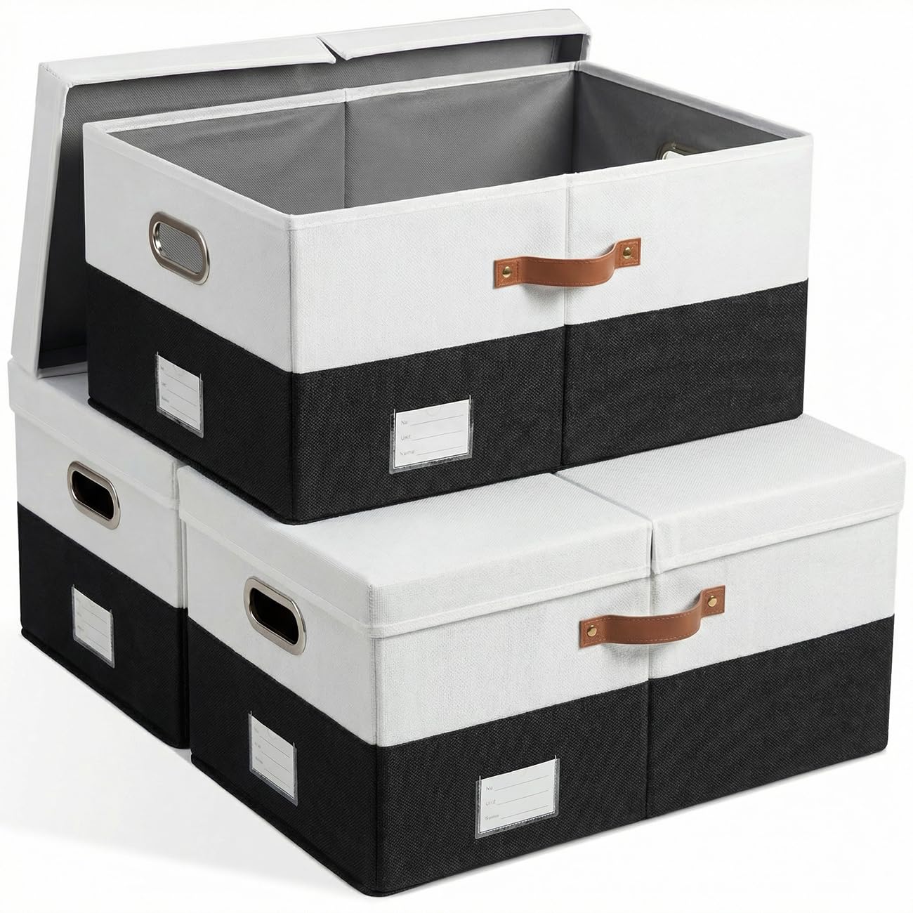 Storage Bins with Lids [3 (3 Count)
