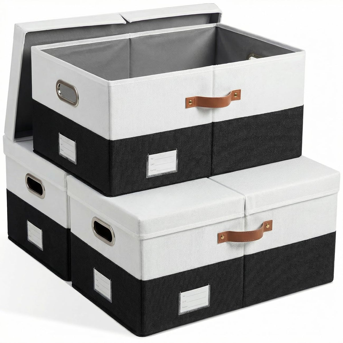Storage Bins with Lids [3 (3 Count)