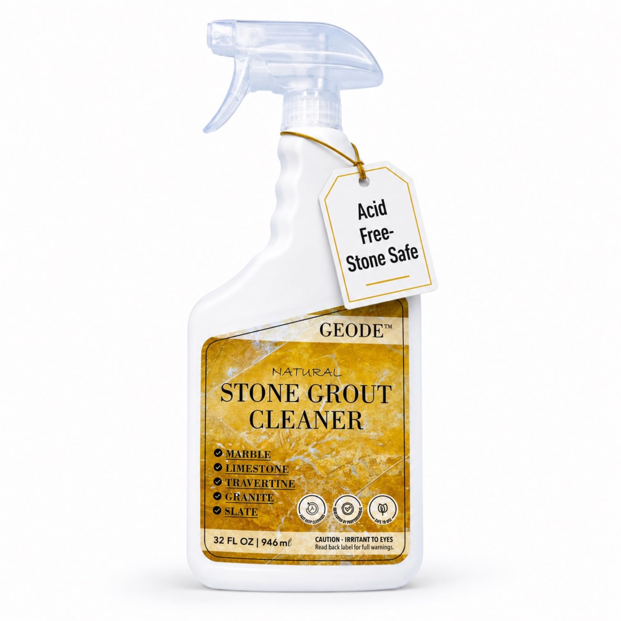 Natural Stone Grout Cleaner for tile floors (32 Fl Oz)