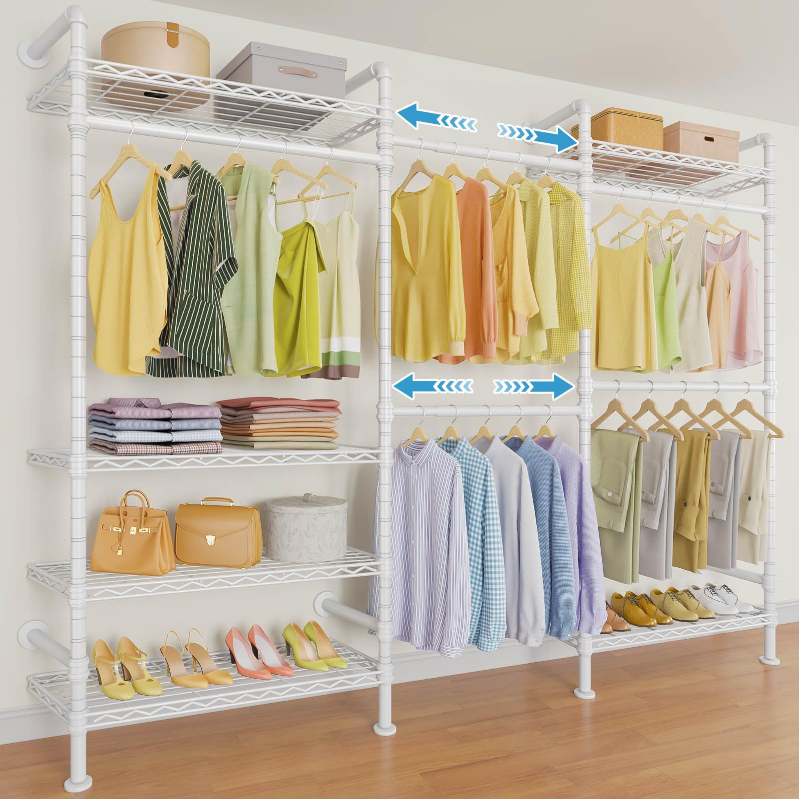 F3 Garment Rack Heavy Duty Clothes Rack for Hanging Clothes