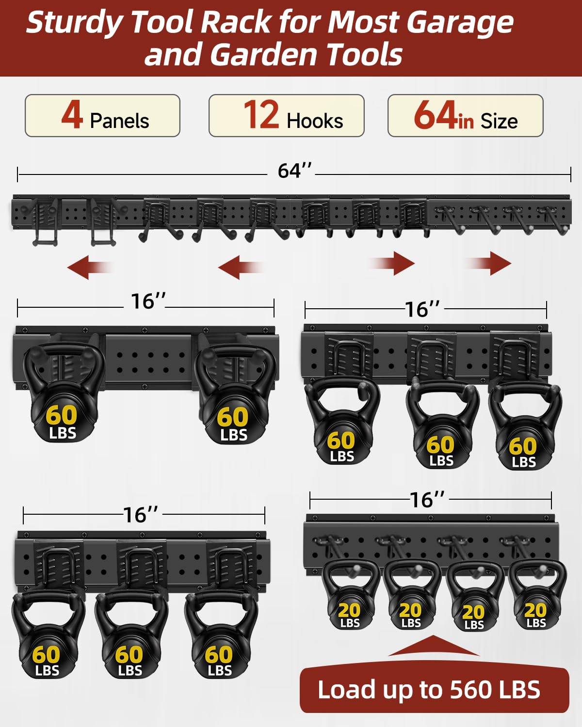 Garage Tool Organizer Wall Mount