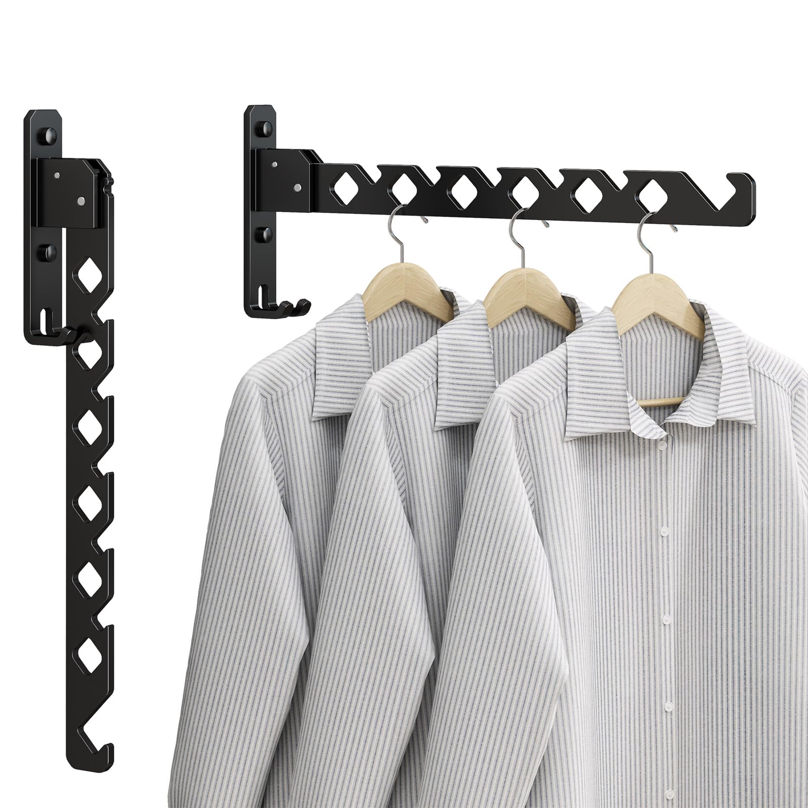 Wall Mounted Clothes Drying Rack (2 Count)