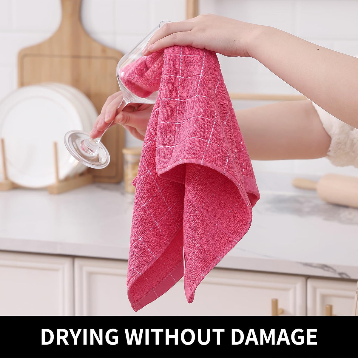 100% Cotton Terry Kitchen Towels (8 Count)
