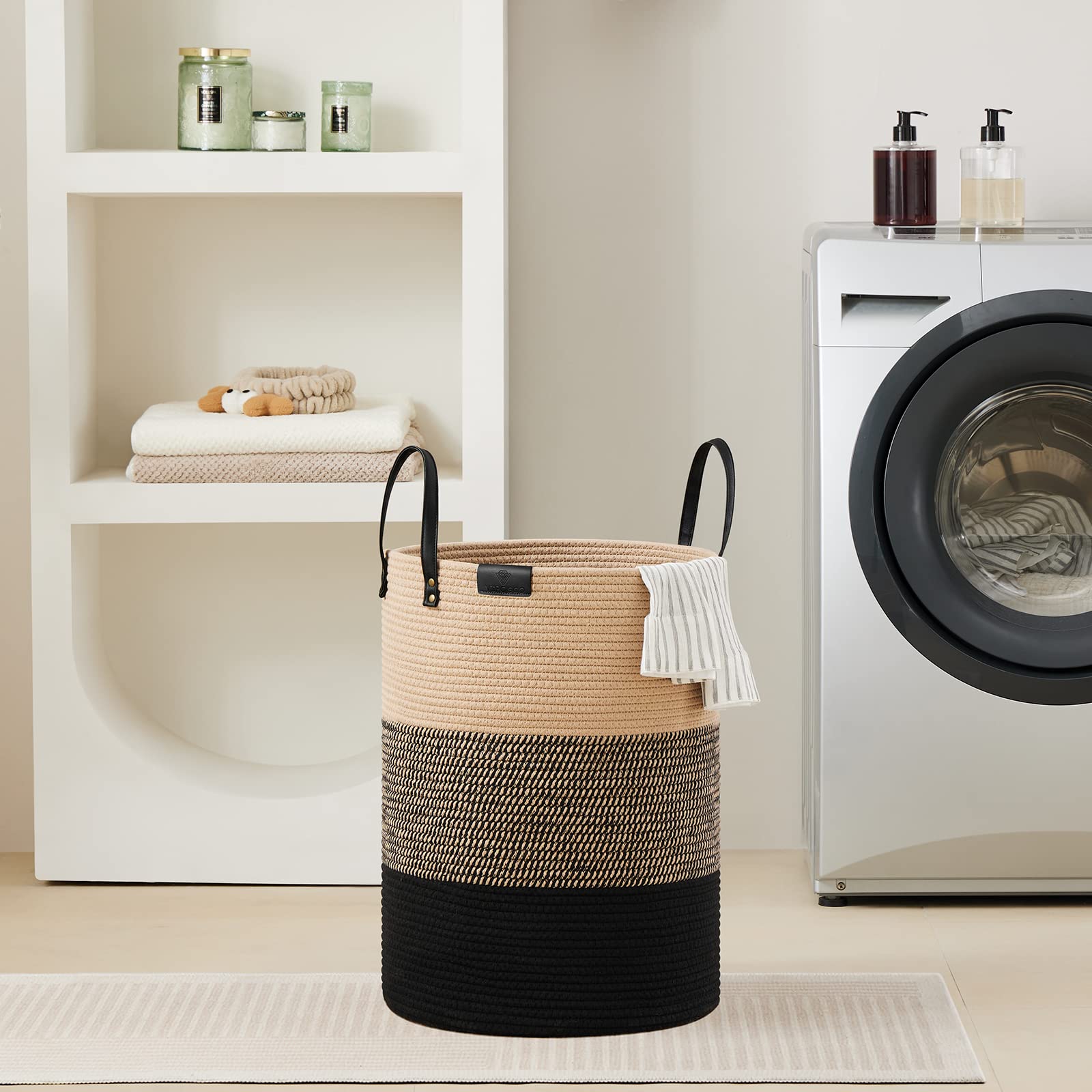 58L Tall Woven Rope Laundry Hamper (1961.2133 Fl Oz) - ModHome Supplies