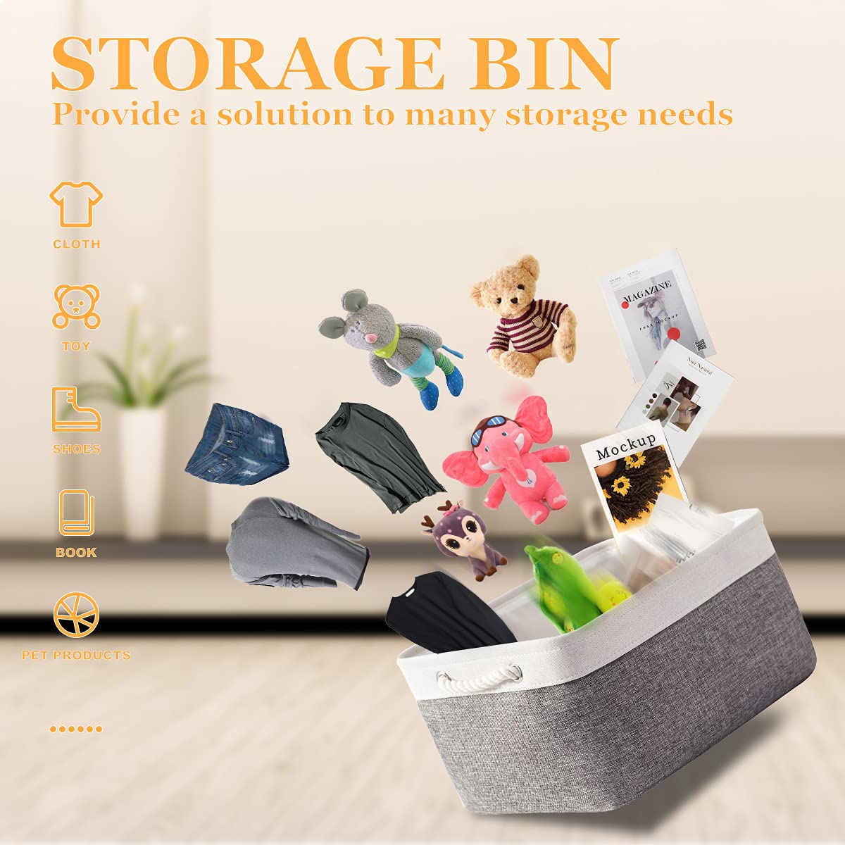 Storage Basket for Organizing (3 Count)