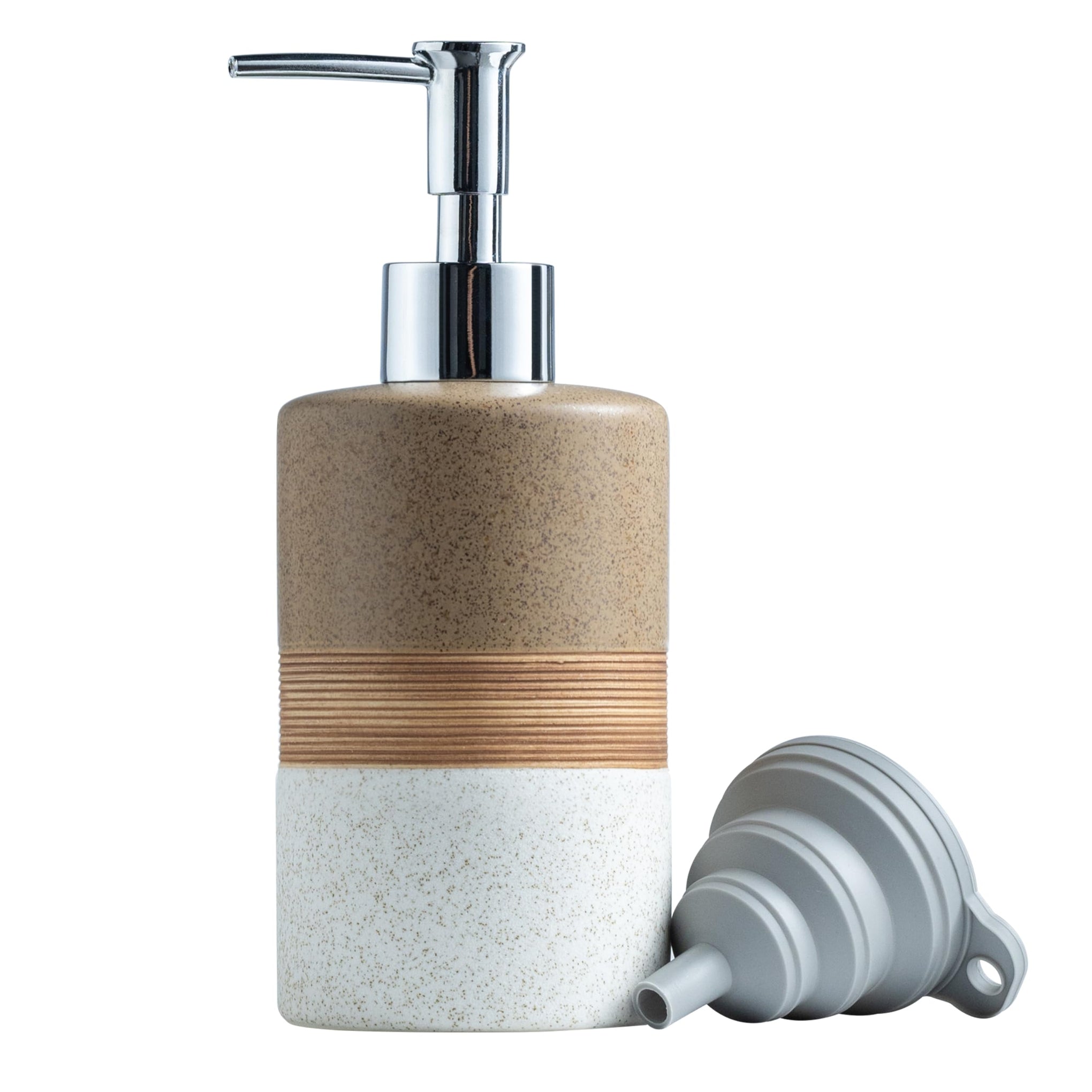 Ceramic Soap Dispenser Set for Hand Soap
