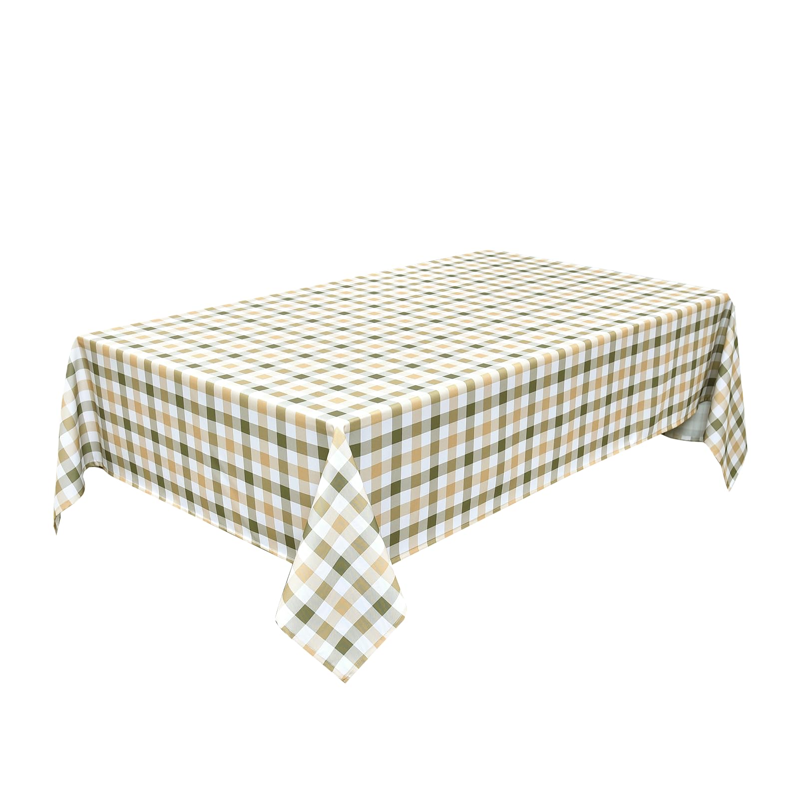 Classic Gingham Plaid Tablecloth Fabric