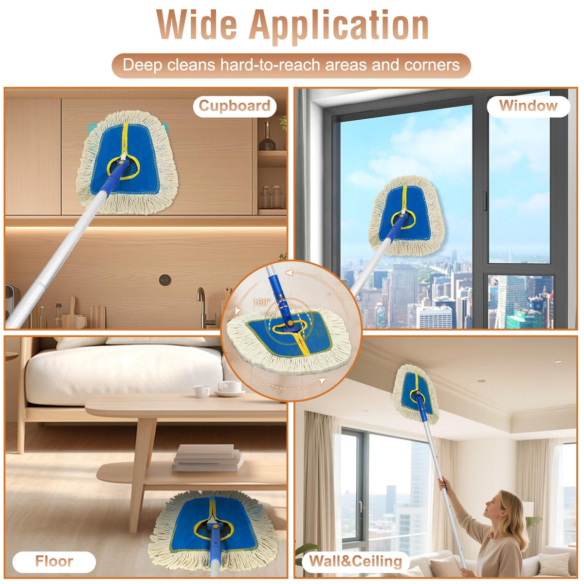 Commercial Dust Mop for Hardwood Floors Cleaning