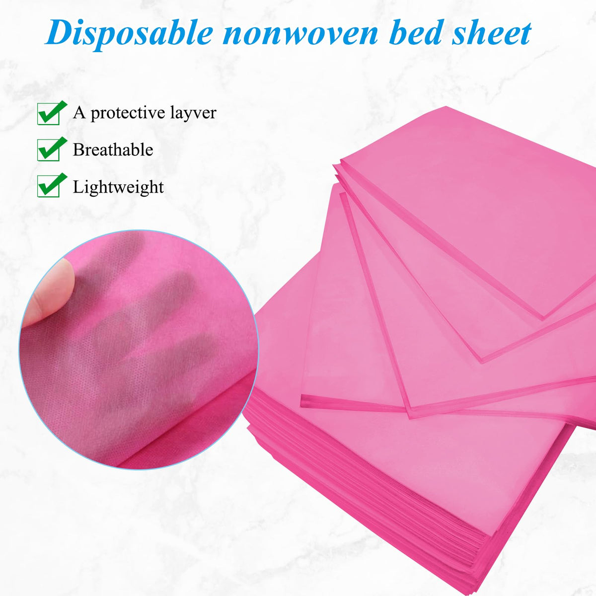 20Pcs Disposable Massage Table Sheets 31.5" x 71" Non (20 Count)