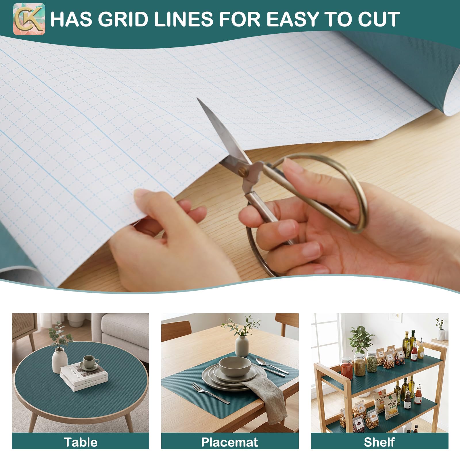 Self Adhesive Shelf Liner Kitchen Liner (691.4 Sq Ft)