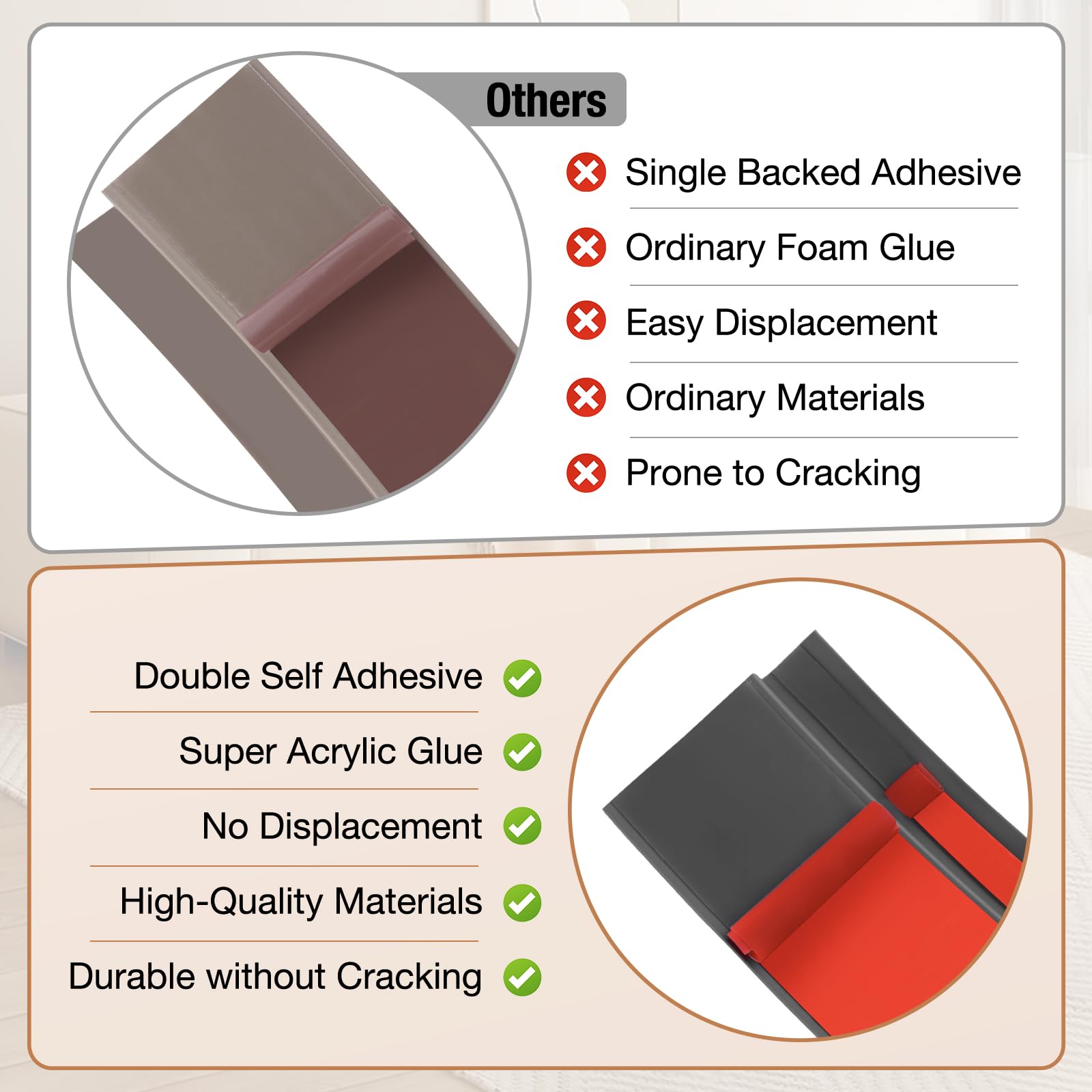 Floor Transition Strip Self Adhesive Vinyl Door Threshold Strip (3.3 Foot)