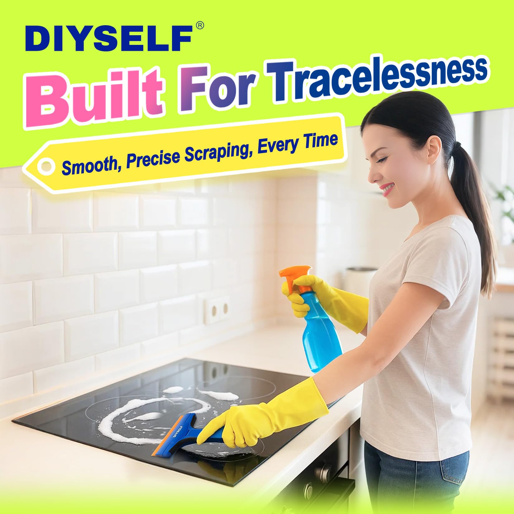 Plastic Razor Blade Scraper Tool with 5 Pcs 4