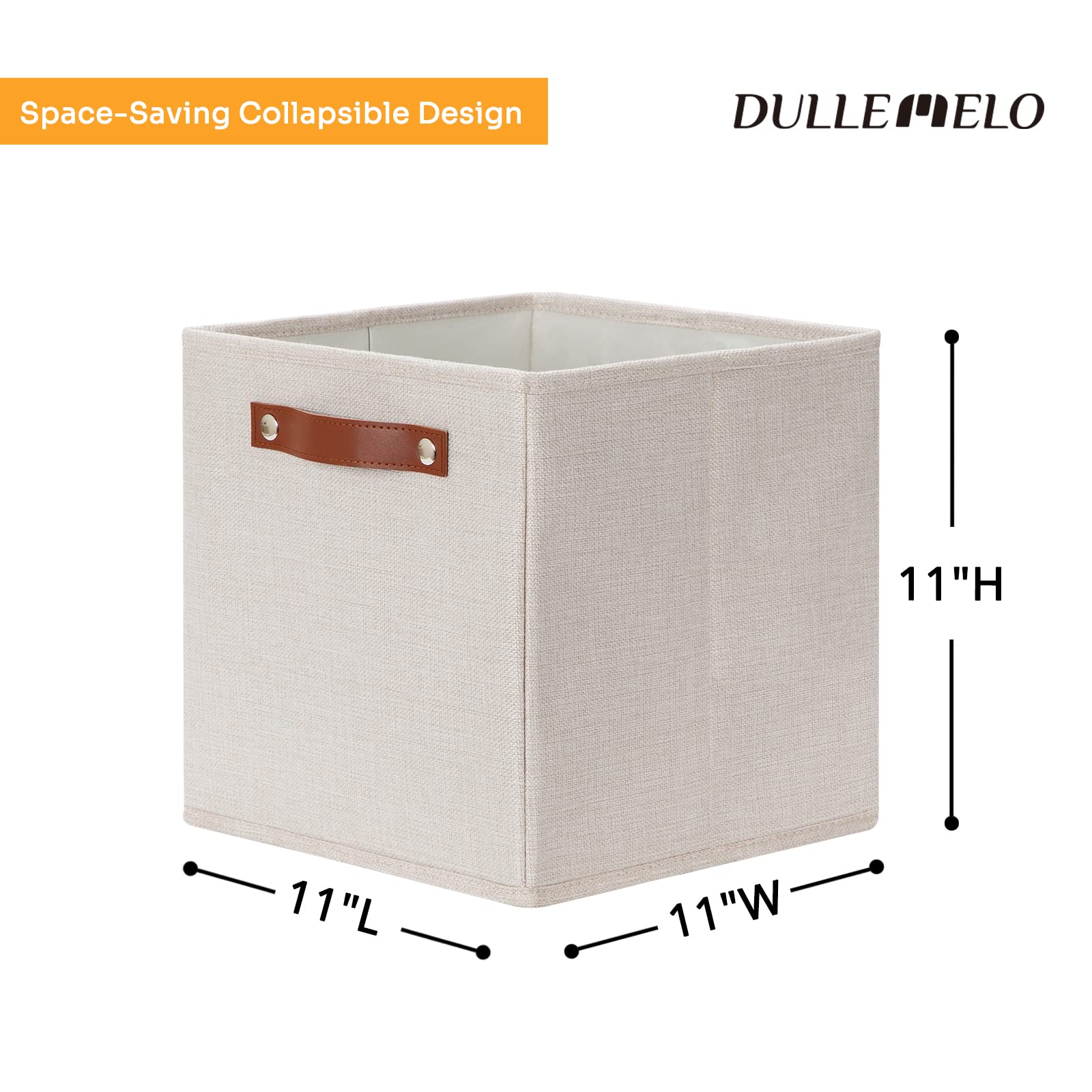 Storage Boxes for Shelves Closet Storage (4 Count)