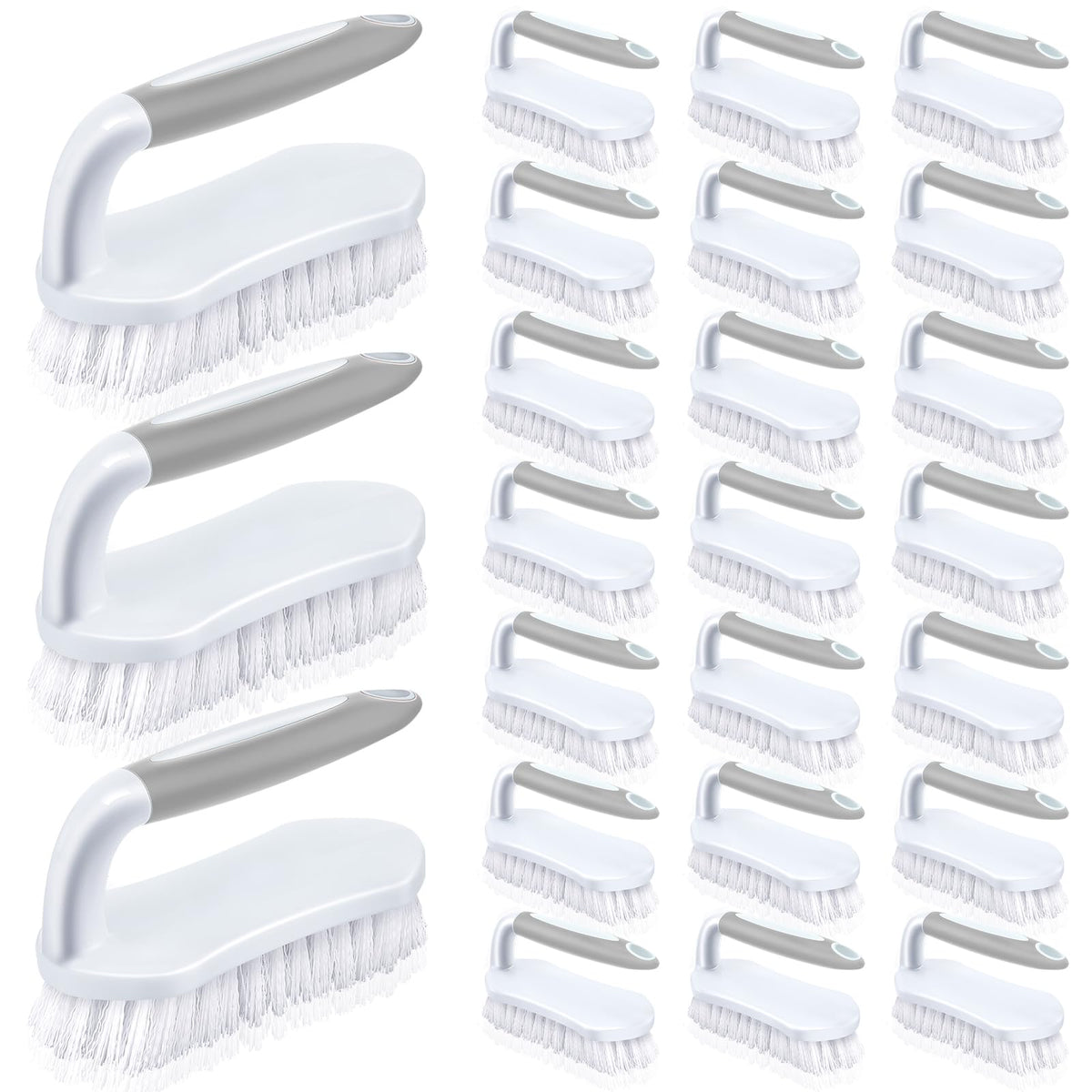 24 Pcs Scrub Brush for Cleaning with Handle Comfortable to Grip Heavy