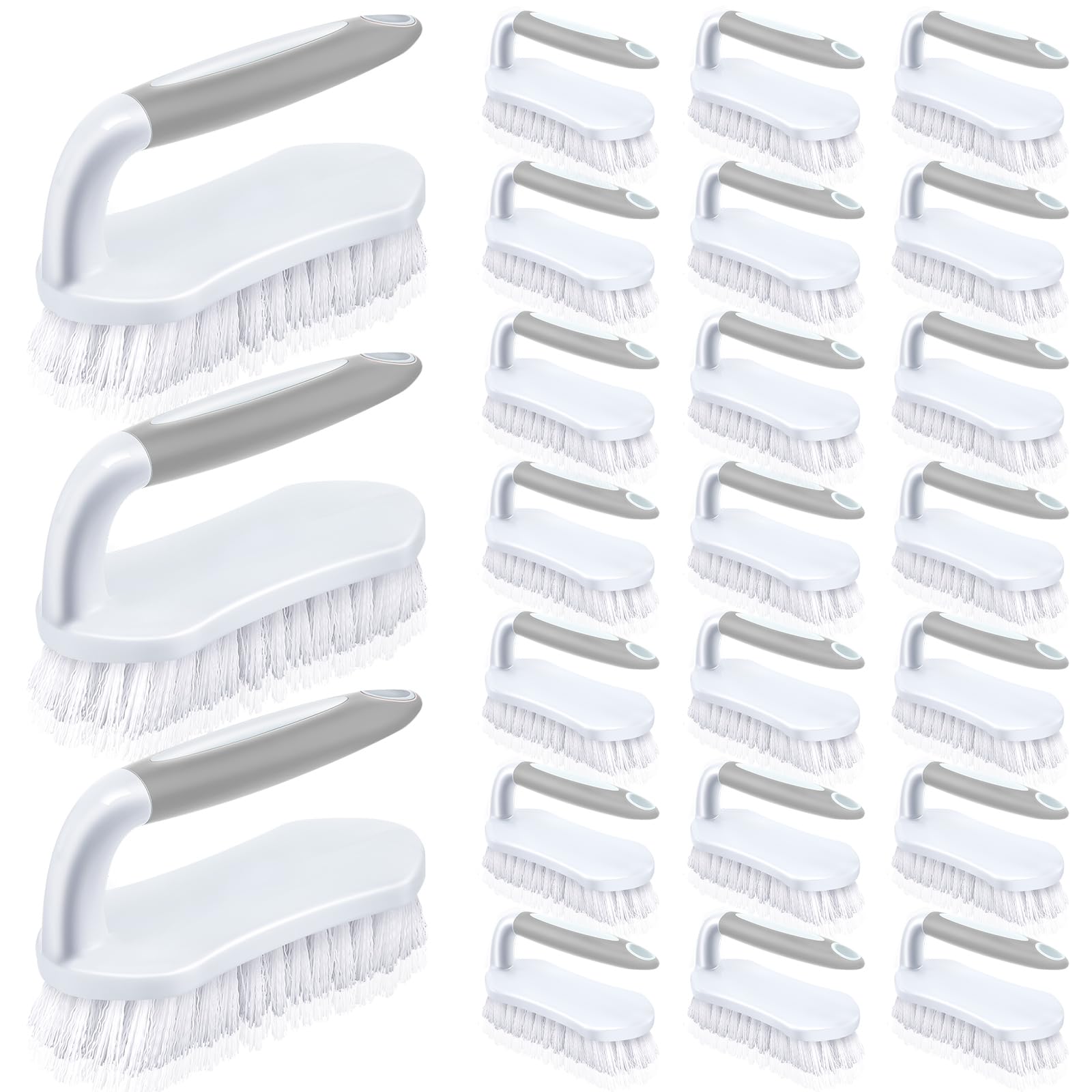 24 Pcs Scrub Brush for Cleaning with Handle Comfortable to Grip Heavy