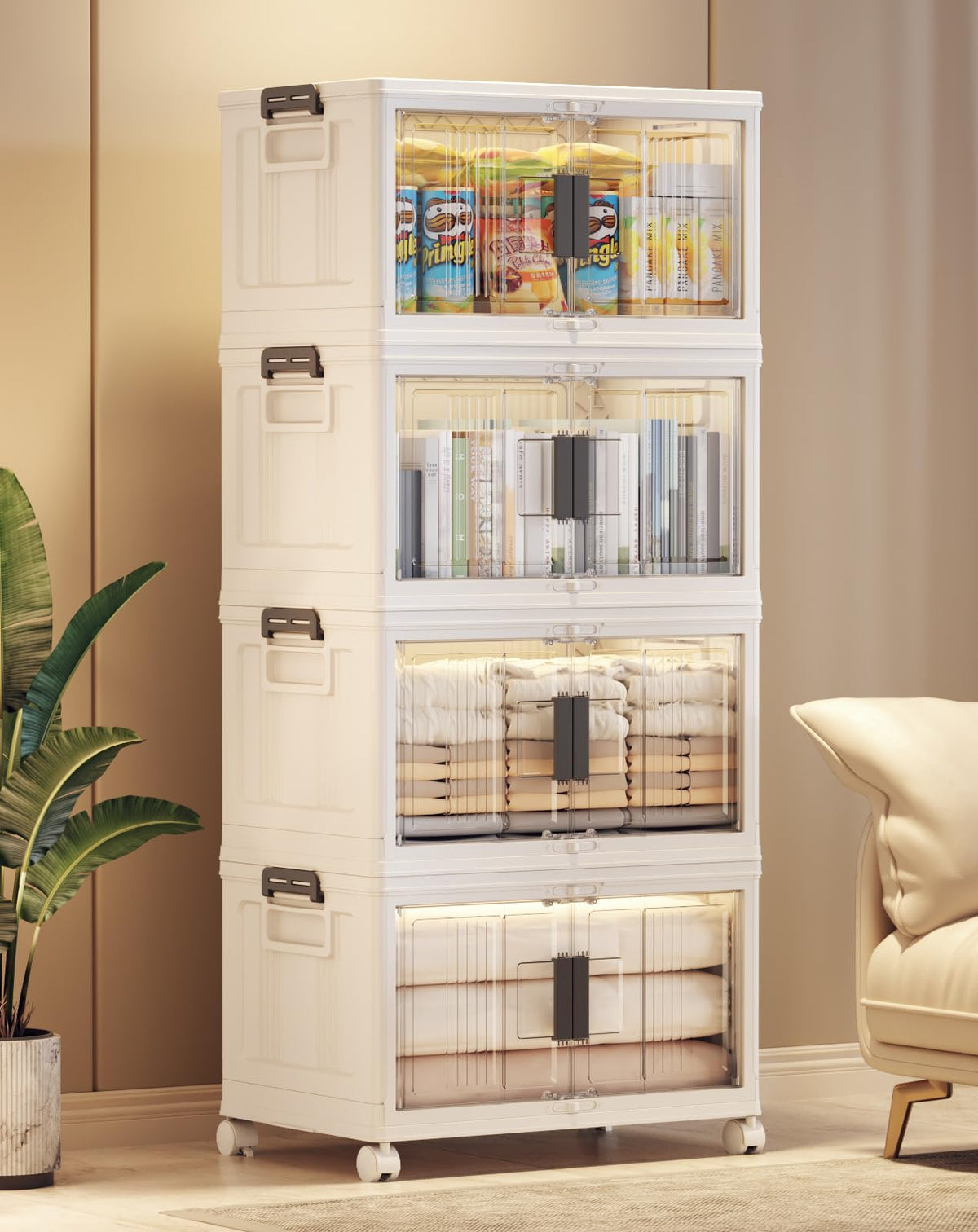 48QT Storage Bins with Lids for Home