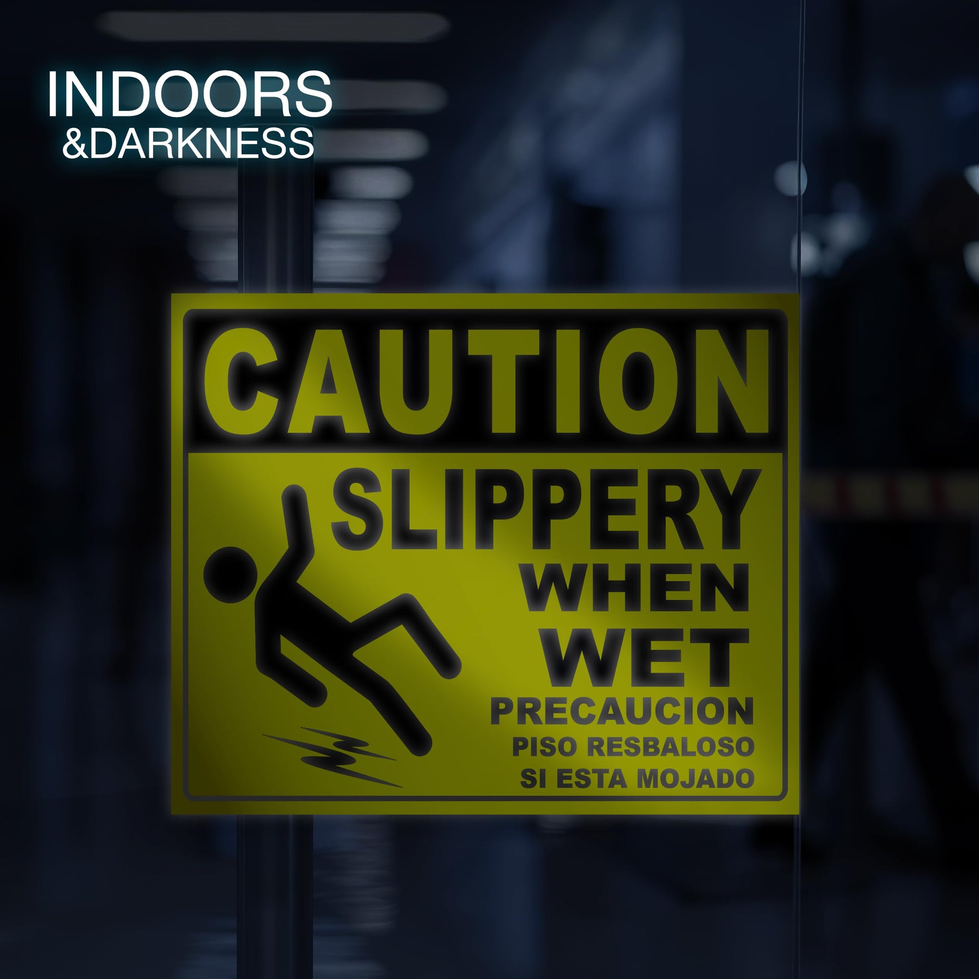 Caution Slippery When Wet Stickers (2 Count)
