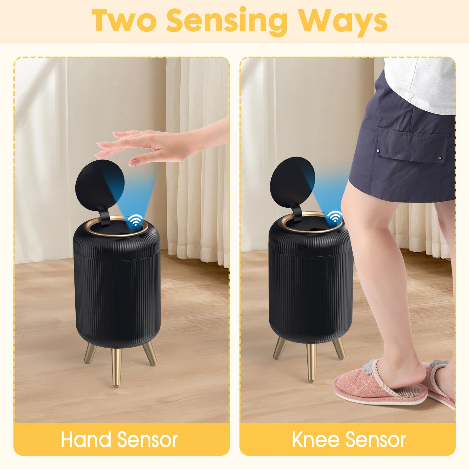 Automatic Motion Sensor Trash Can Bathroom