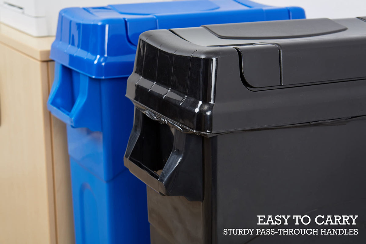 Highboy Waste Container with Swing Lid