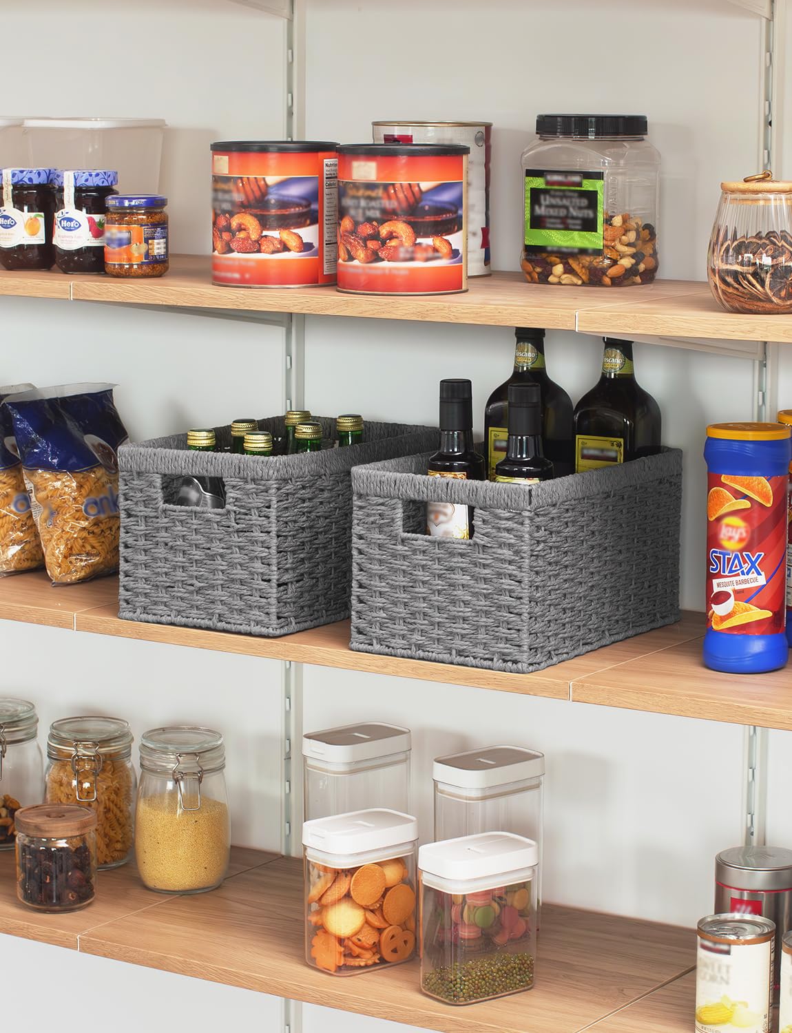 Wicker Storage Baskets (2 Count)