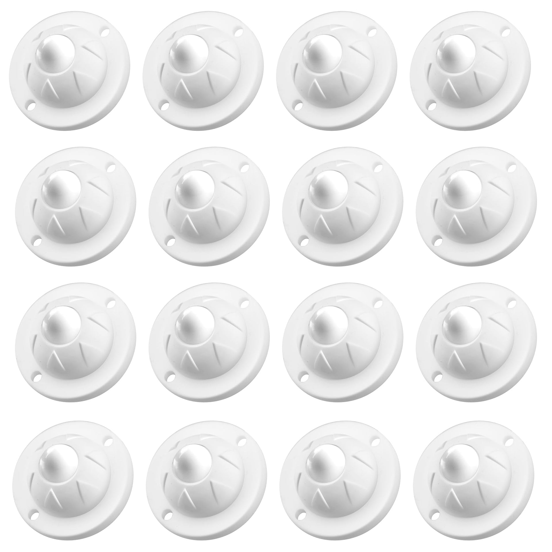 16 Pack Self Adhesive Caster Wheels for Kitchen Appliance Rollers (16 Count)