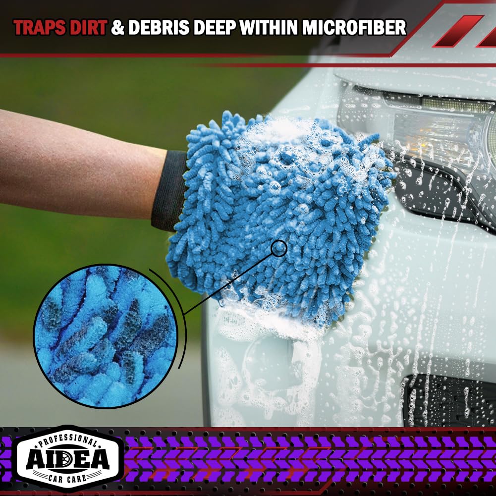 Car Wash Mitt Microfiber