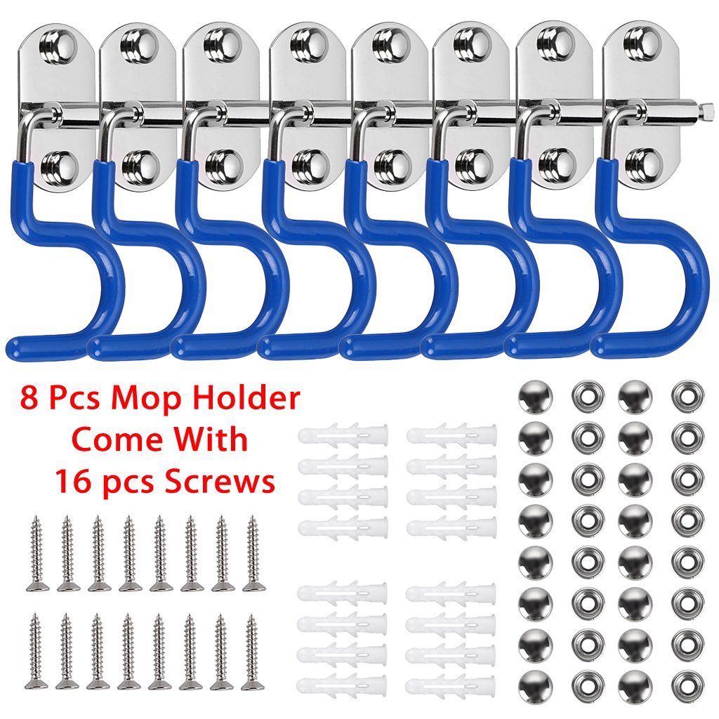 Mop Broom Holder Organizer (8 Count)