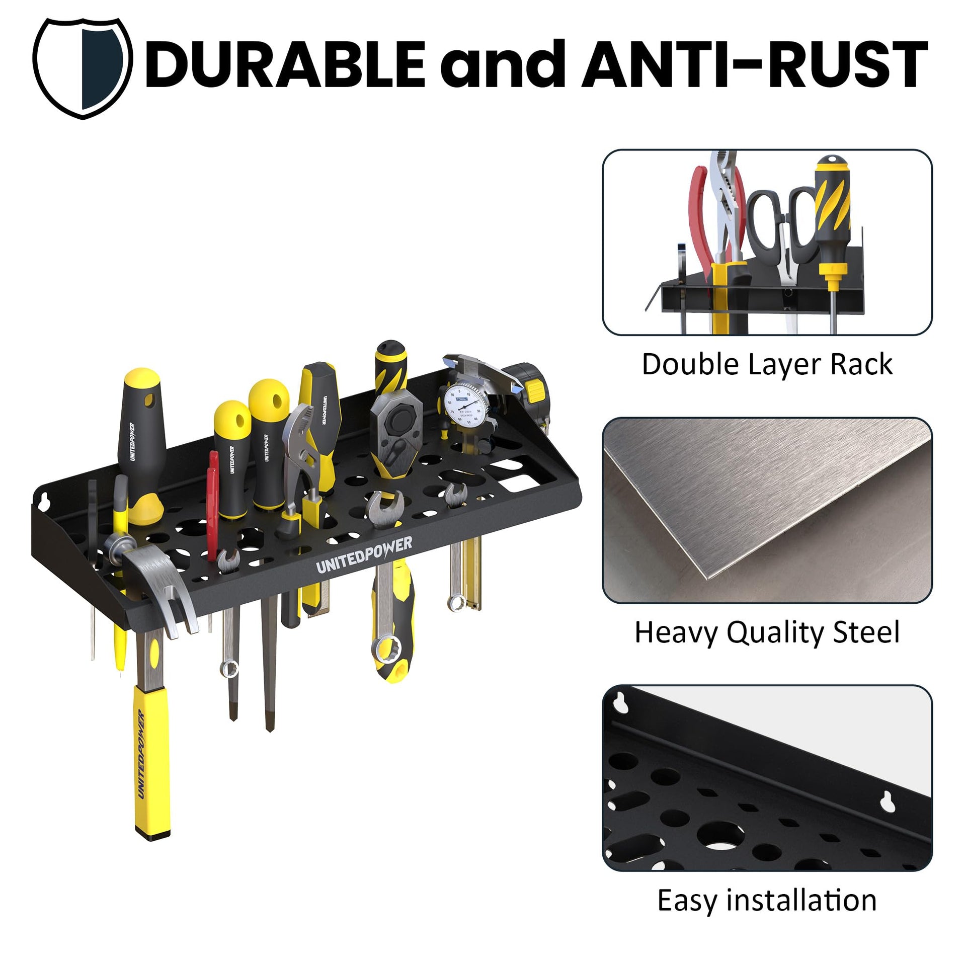 Wall Mount Tool Storage Rack