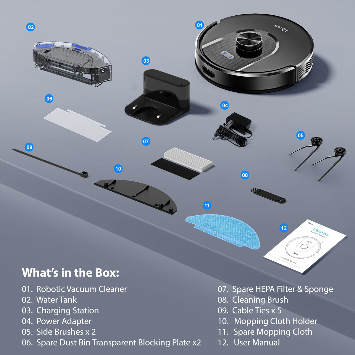 Robot Vacuum and Mop Combo