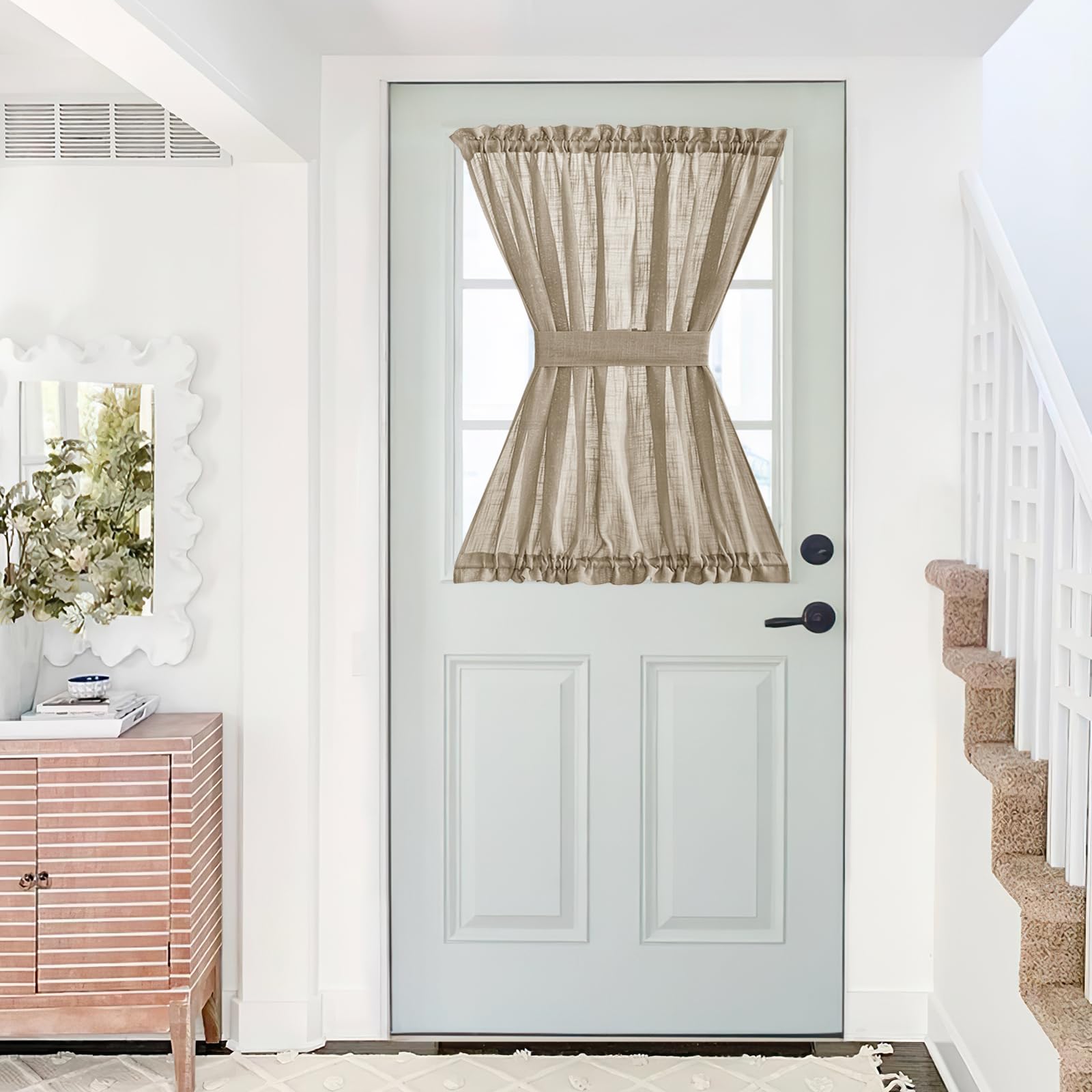 Sheer Back Door Curtain