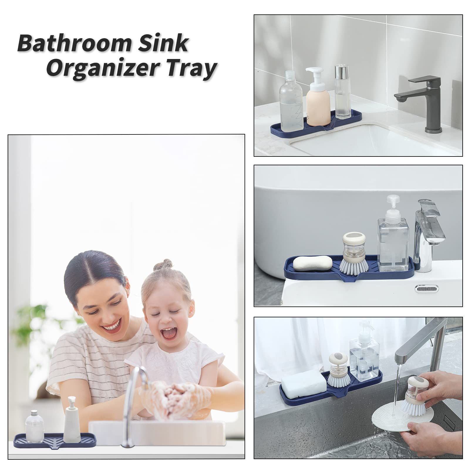 Silicone Soap Dish with Drain Spout